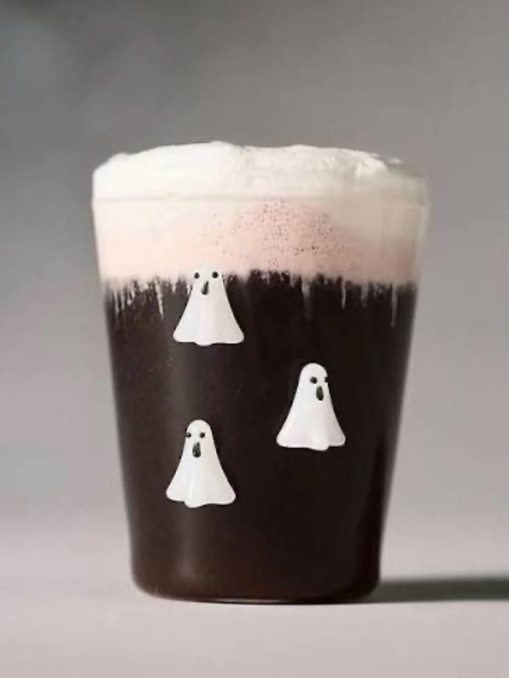 Anthropologie 3D Halloween Icon Juice Glass Ghost NIB
